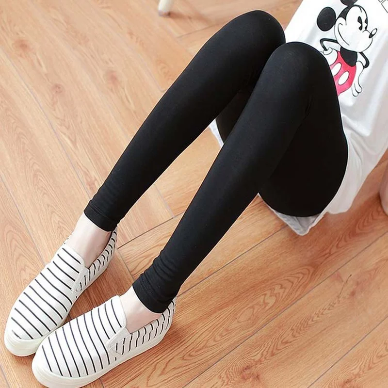 Леггинсы для беременных женщин хлопковые эластичные штаны с высокой талией