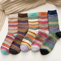 5 pairs womens wool cashmere thick sock soft warm casual sports winter socks lot