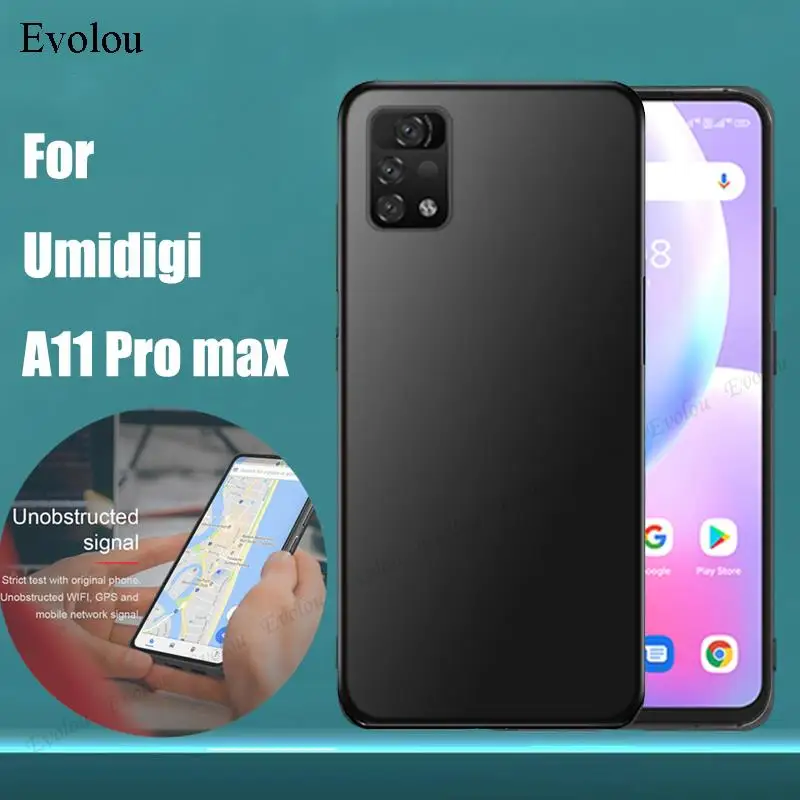 for umidigi a11 pro max matte anti drop phone case for umidigi a11 pro max soft tpu protective back cover free global shipping