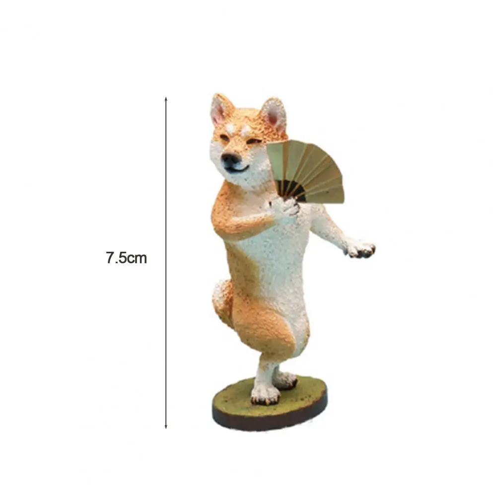 

6Pcs Dance Dog Model Toy Lovely Cartoon Dog Design Creative PVC Simulation Decor Tabletop Ornaments Display Mold Kids Toys Gift