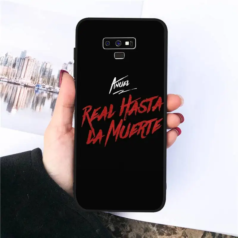 

Anuel AA Real Hasta La Muerte Phone Case For Samsung S20 Ultra S7 edge S8 S9 S10 plus note9 10 20 A50 51 71