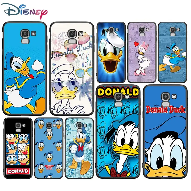

Donald Duck for Samsung Galaxy J2 J3 J4 Core J5 J6 J7 J8 Prime duo Plus 2018 2017 2016 Soft Black Phone Cover