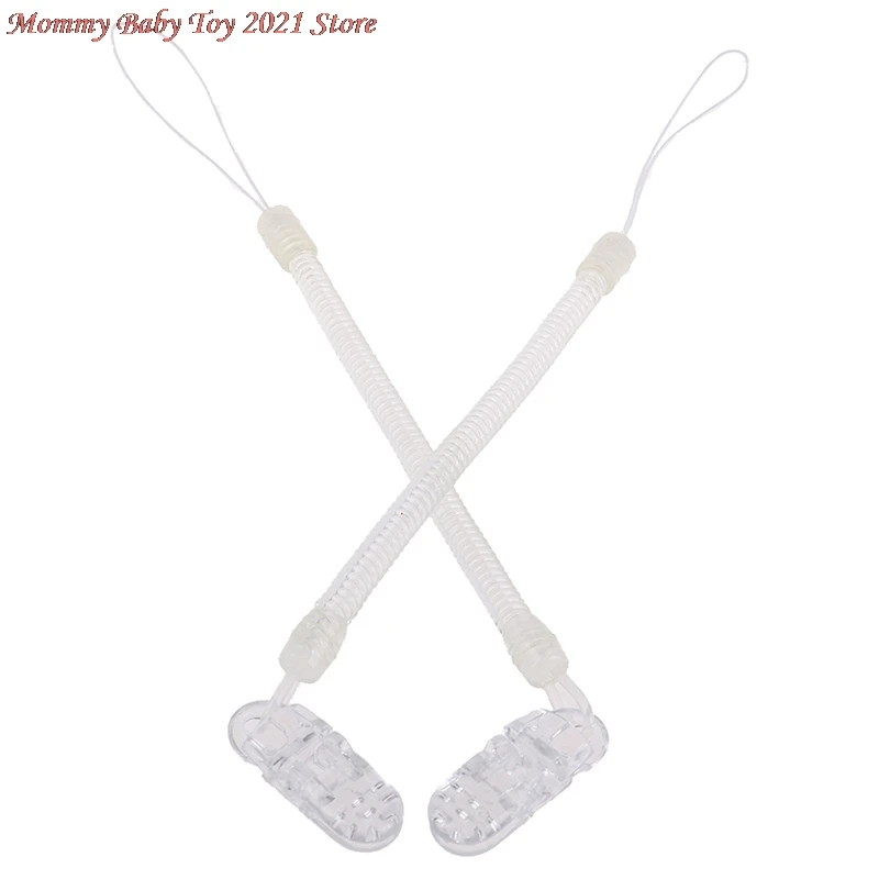 

2Pcs Baby Kids Boy Girl Chain Clip Holders Dummy Pacifier Soother Nipple Leash Strap