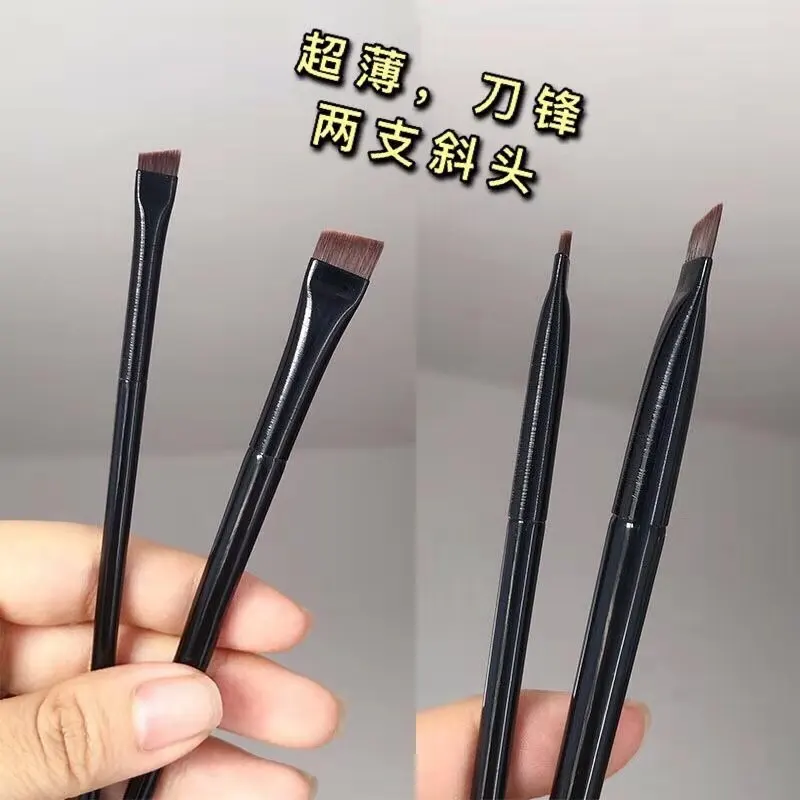 

Nest Silkworm Brush Fine Oblique Head Eyebrow Brush Eyeliner Pen Portable Makeup Brush Factory Straight Hair