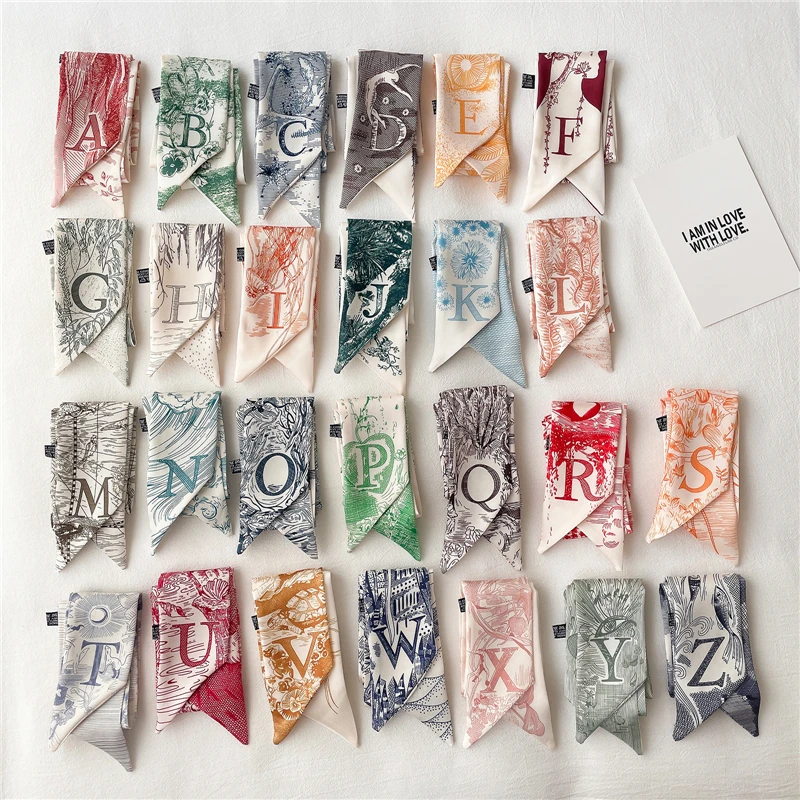 Женский узкий ободок с надписью женский шейный платок ручная сумка бандана