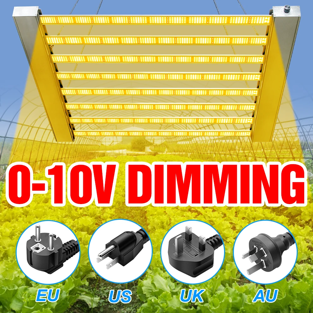 LED Grow Light Full Spectrum Indoor Phyto Lamp Dimmable Greenhouse Plant Growth Lamp Hydroponics Plants Veg Flower Seed Lighting
