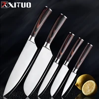 xituo kitchen knife set sharp japanese santoku knife chef knife practical paring knife stainless steel cooking tool