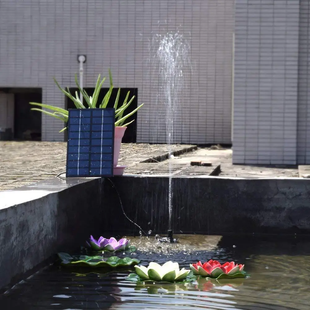 

Solar Powered Fountain 2.0W Garden Water Pump Floating Fountain Outdoor Garden Pond Fountain for Small Pool,Patio