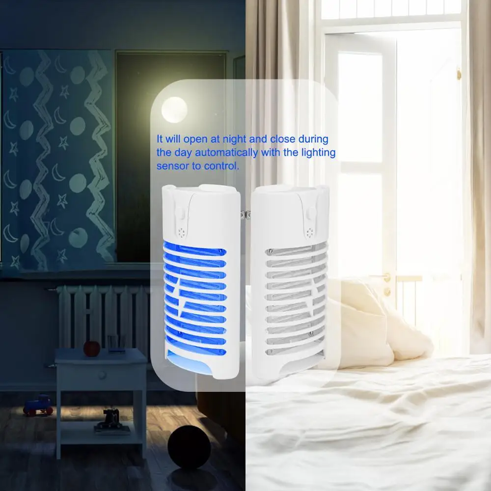 2020 Summer Newest Lighting Control Electronic Mosquito Killer Lamp Plug in 390-400nm UV Bug Zapper | Лампы и освещение