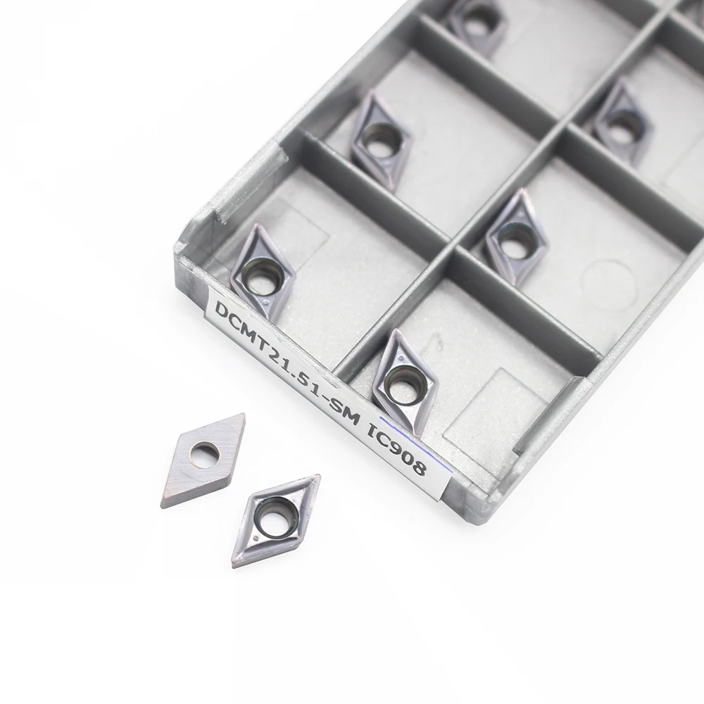 20 штук dcmt070204 SM ic908 внутренний Расточные инструменты DCMT 070204 карбида вставки Токарные станки режущий инструмент поворота Резка Инструменты ЧПУ tokarnyy токарный инструмент