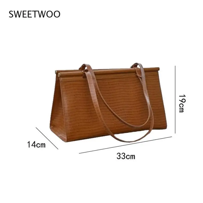 

Pu Leather Shoulder Bag Fashion Tote Bag Women Design Large Capacity Crossbody Lizard Patter Shopping Handbags Office Lady Bags