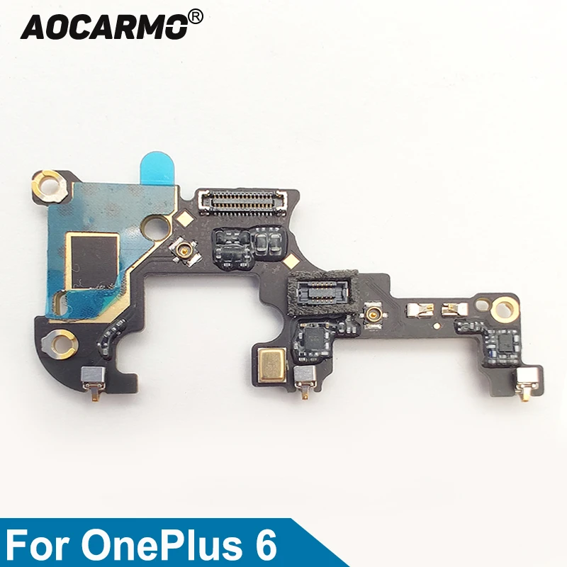 Aocarmo Антенна Разъем микрофон микрофонная плата гибкий кабель для OnePlus 6 A6000
