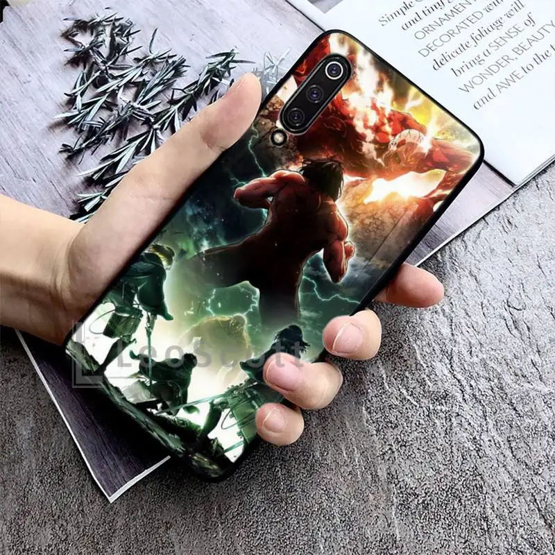 

attack on Titan cool anime Phone Case For Xiaomi Mi A1 A2 5 6 6PLUS 8 9 SE Lite MIX 2 2S MAX 2 3 Pocophone F1