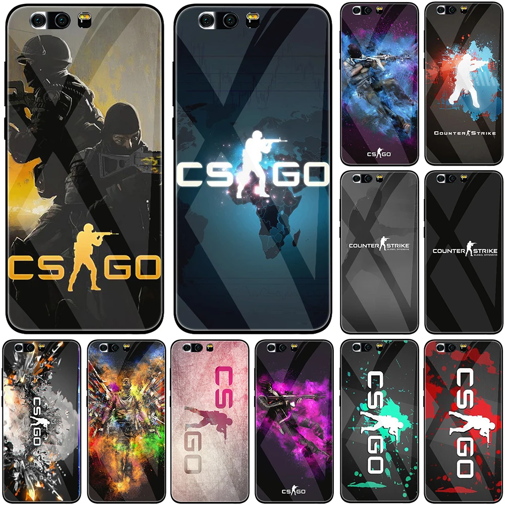 Чехол из закаленного стекла Counter Strike cs go для Honor 7A Pro 7X 8 8A 8S 8X Max 9A 9C 9i 9 10 Lite 10i 20i 20