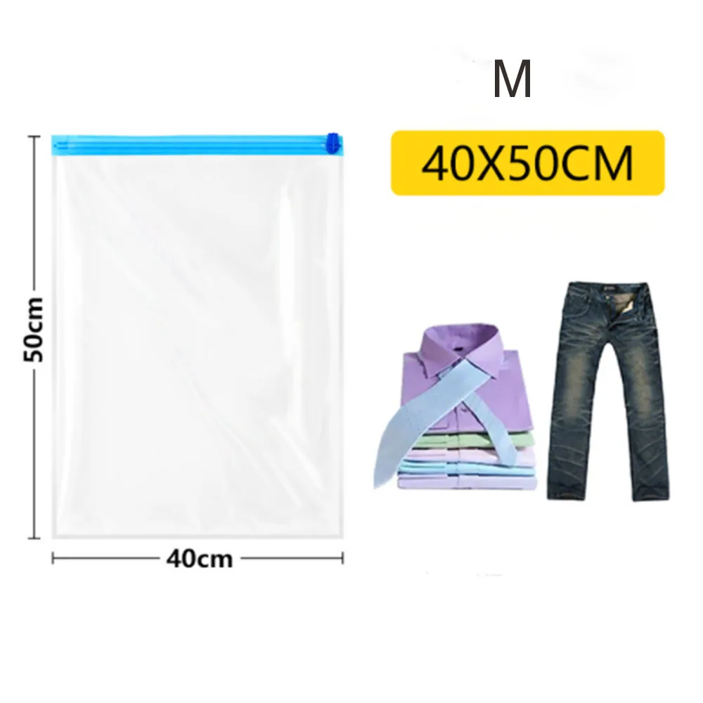 

5PCS Clothing Compression Storage Bags Hand Rolling Clothes Plastic Vacuum Packaging Bags Travel Space Saver Bags For Luggage