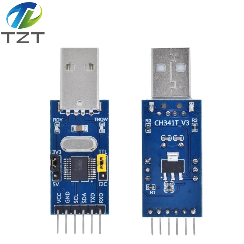 2-в-1 модуль CH341T 3 В 5 в USB для I2C IIC UART TTL одночипового последовательного порта