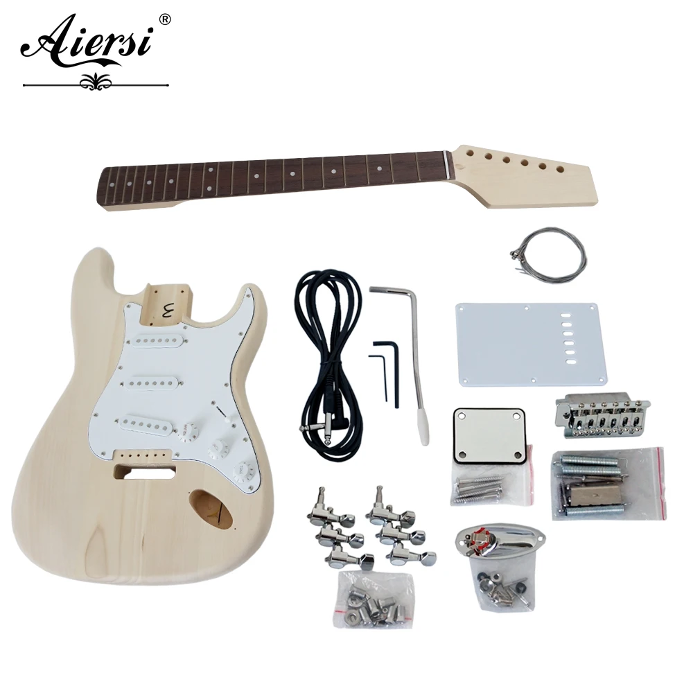 Aiersi бренд на заказ DIY ST стиль электрогитара наборы Полный Аксессуары Модель EK-001 |