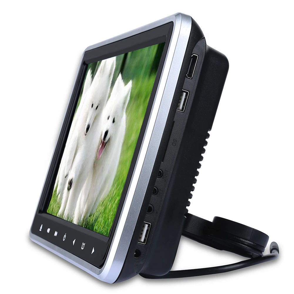 

for Universal Video DVD Player 10.1 Inch Car Headrest Monitor LED Screen Game HD Easy Install Speaker Slot-in USB