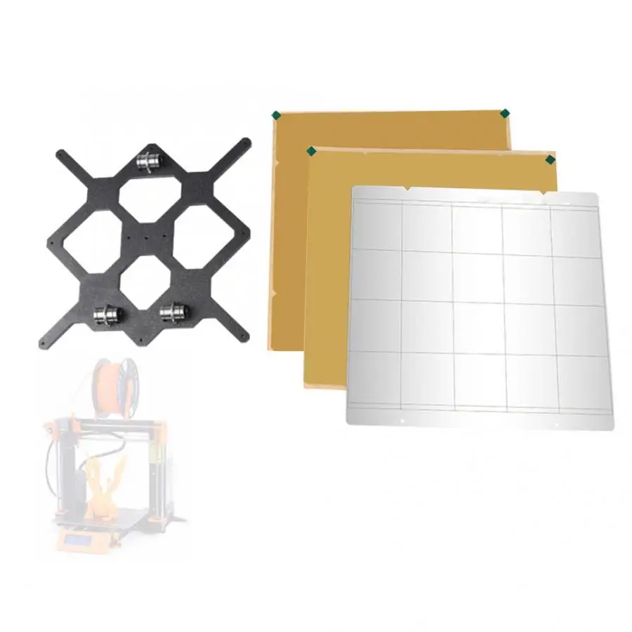 3d Принтер Горячая кровать MK52 стальная пластина + 2 шт пей Y линия опорная комплект