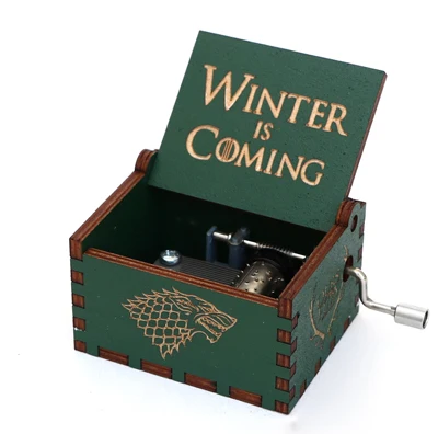 Game of thrones-GN Прямая, музыкальная шкатулка Cajas Mecanicas De Madera, Игра престолов, деревянная музыкальная шкатулка для рождества, подарок на день рождения - Цвет: Game of thrones-GN