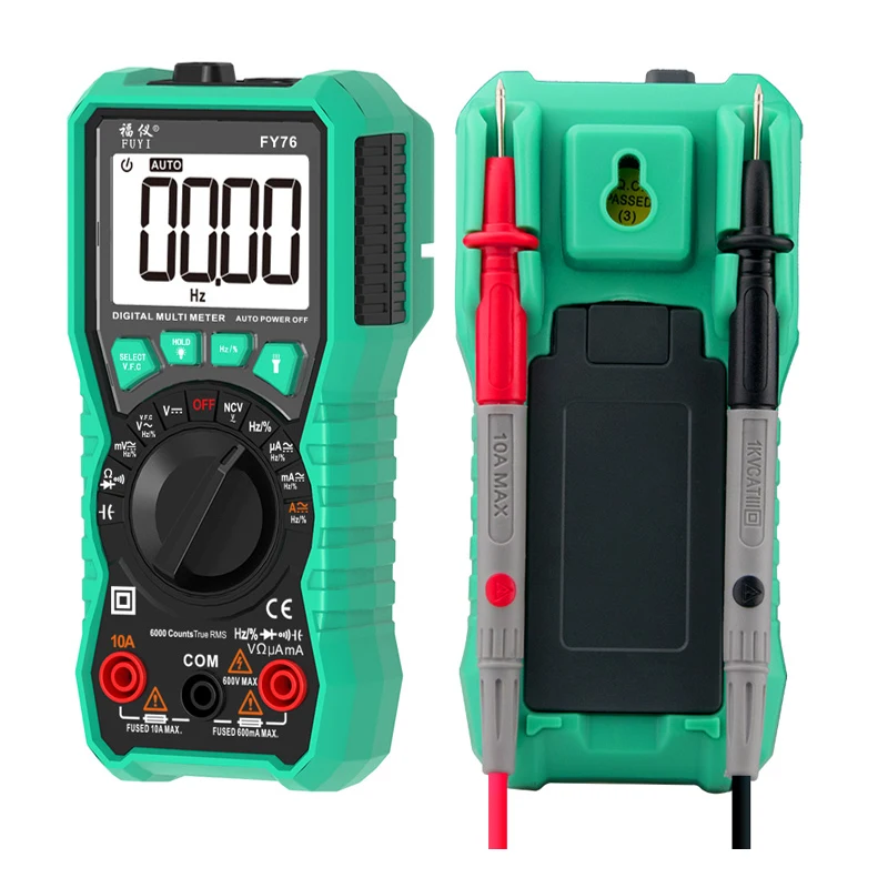 6000 counts Multimeter NCV Digital Multimeter True-RMS Auto Ranging AC/DC Voltage Meter Multimetro Digital Multimetr Voltmeter