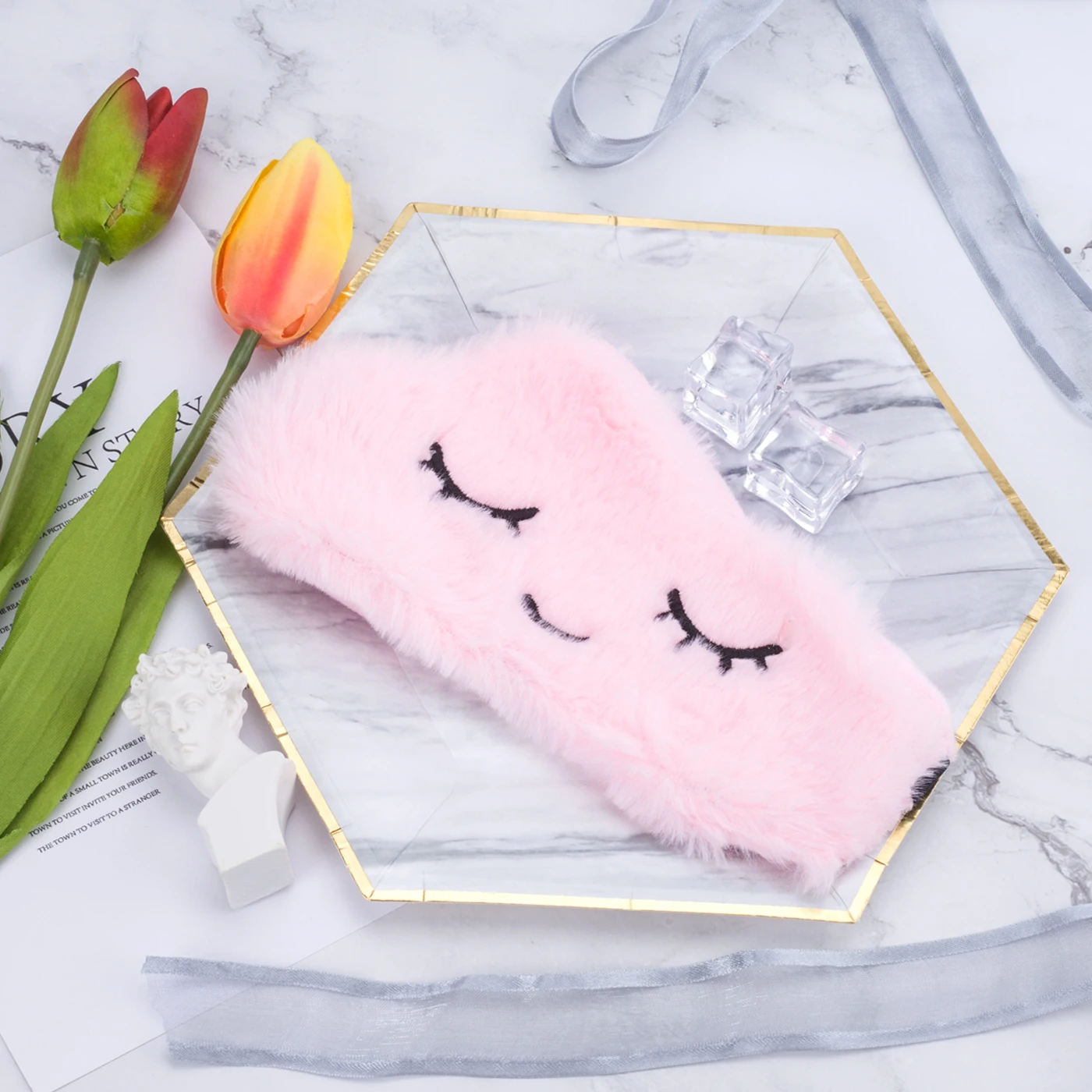 Милые маска для глаз плюшевый детская сна спальный с героями мультфильмов