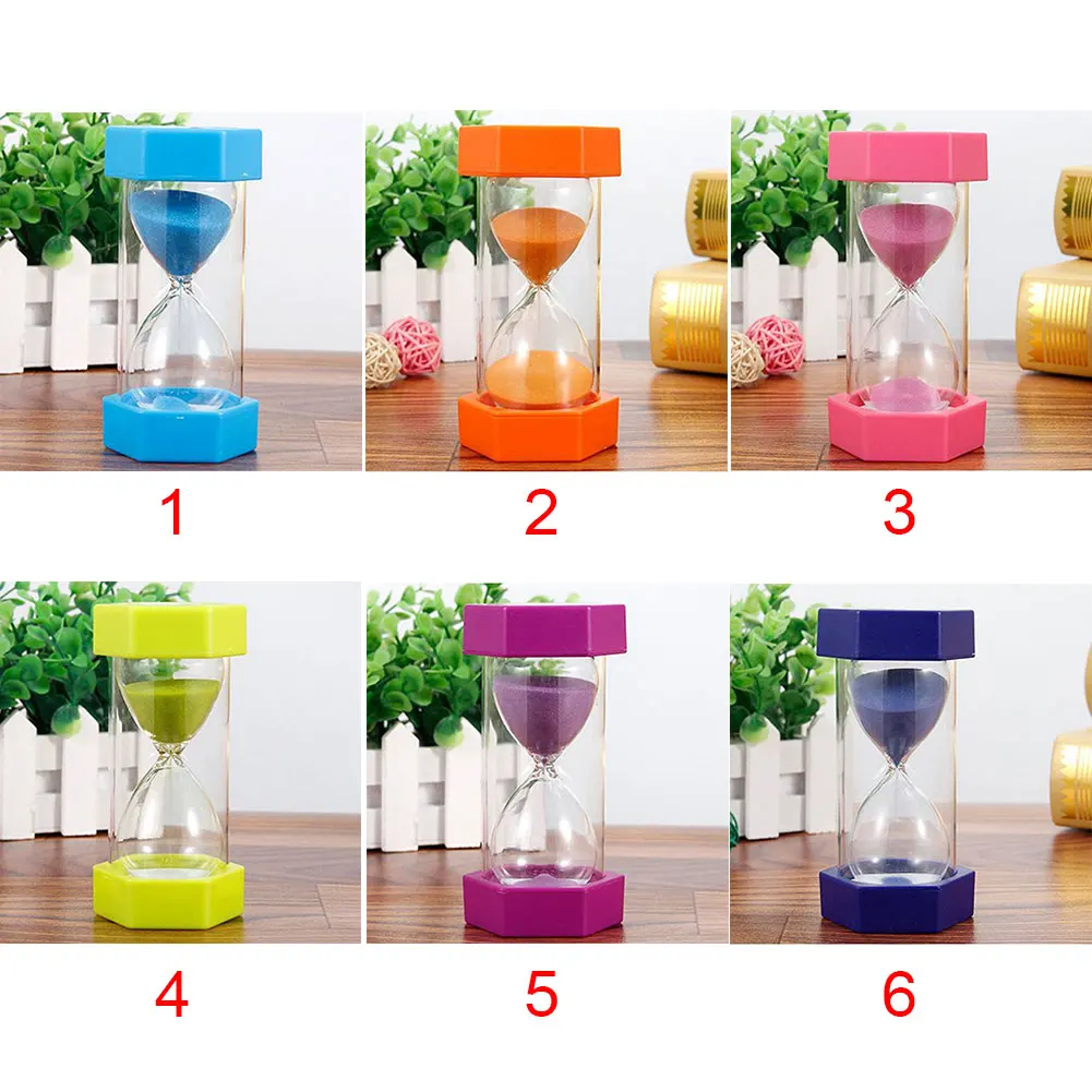 Шестиугольная песочные Кухня часы игры бытовые 5/10/15/мин могут быть использованы