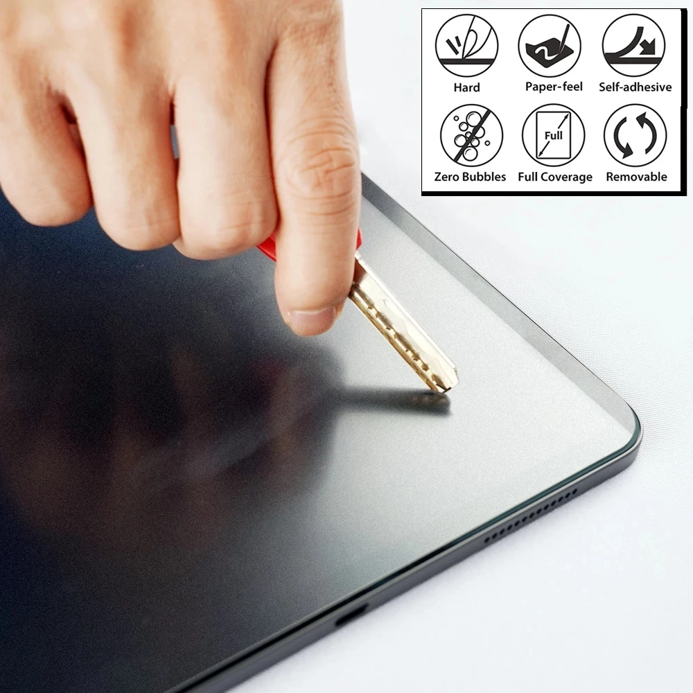 paperfeel screen protector for samsung galaxy tab s7 plus s7fe s6 lite touch frosted protective film pet painting suction free global shipping