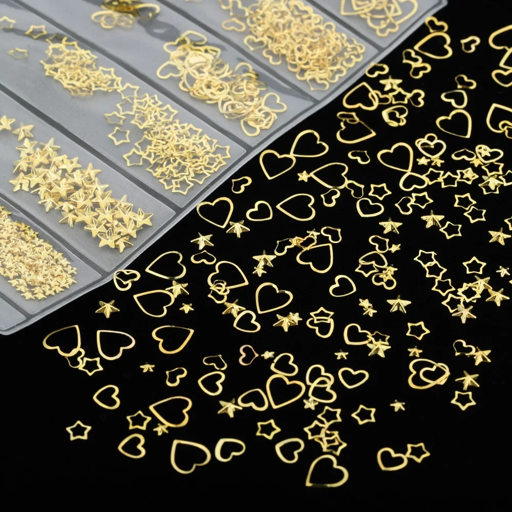 

Mix Glitter Metal Frame Gold Nail Art UV Epoxy Resin Molds Jewelry Filling Materials For DIY Crafts Jewelry Making Accessories