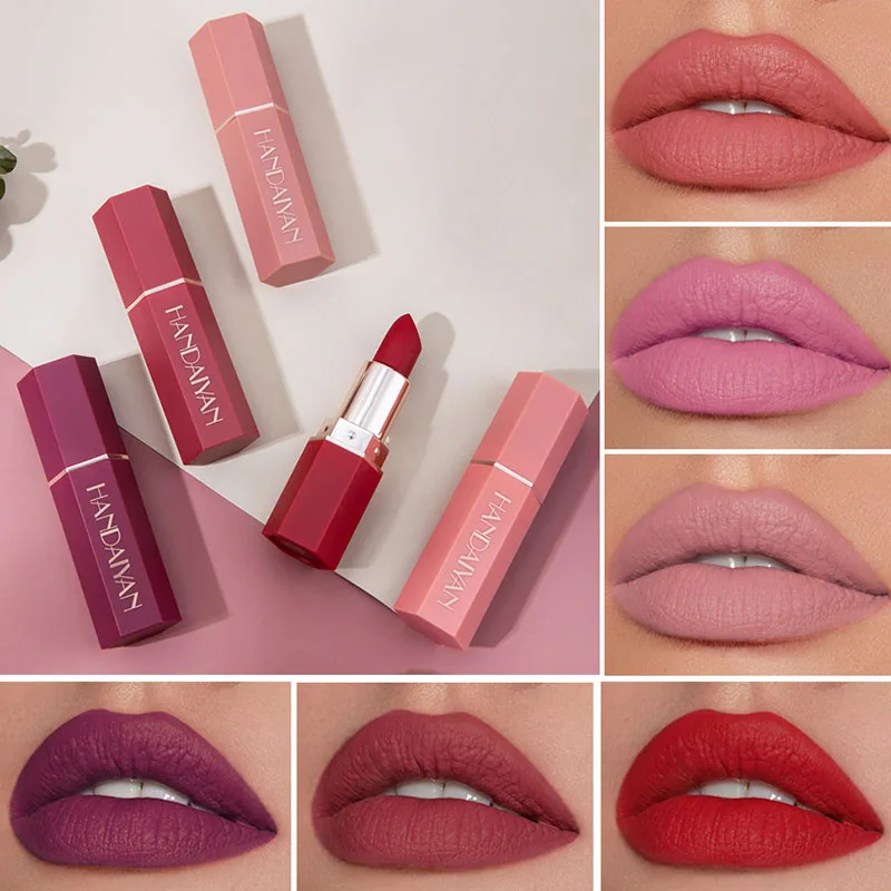 Матовая антипригарная помада для макияжа водостойкая стойкие сексуальные