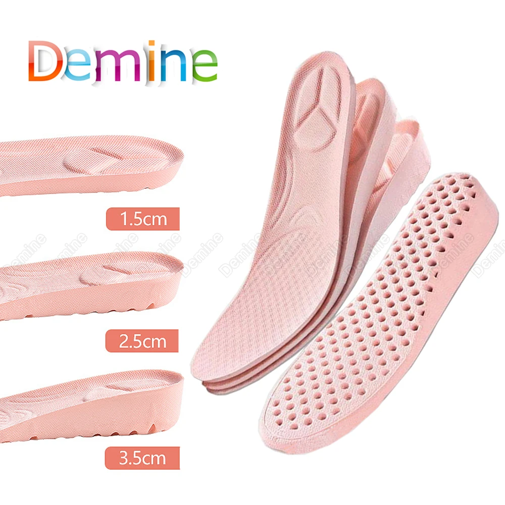 

Стельки для обуви Demine, невидимые, увеличенные по высоте, дышащие, для мужчин и женщин, на высоком каблуке