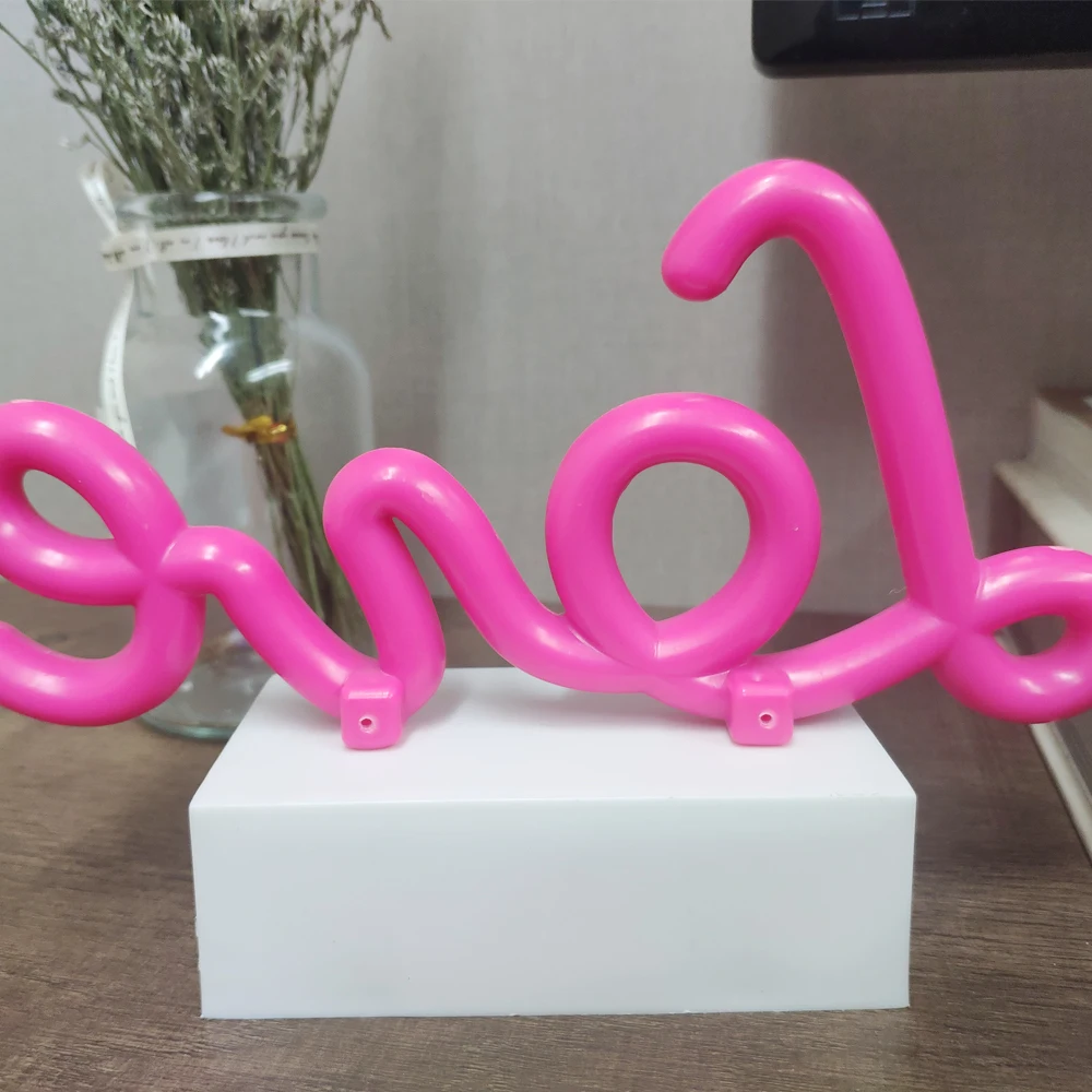 

Mini Love Neon LED Light Plastic Table Night Light Art Decorative Lights Decoration for Kids Baby Room Express Gift