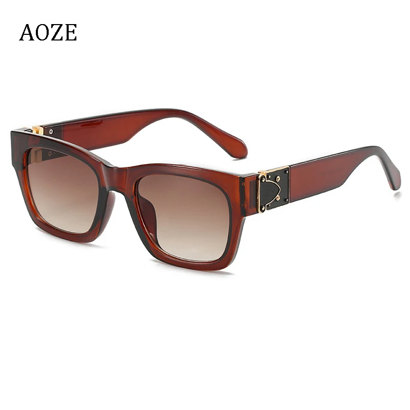 aoze 2020 modern fashion designer square style vintage gradient sunglasses cool unique hot brand sunglasses oculos feminino free global shipping