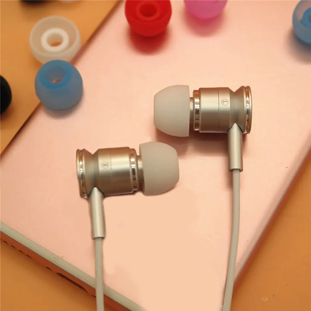 

4.5Mm In-Ear Type Kom Siliconen Oortelefoon Oor Caps Soft Hoofdtelefoon Cover Siliconen Oordopjes Headset Cover