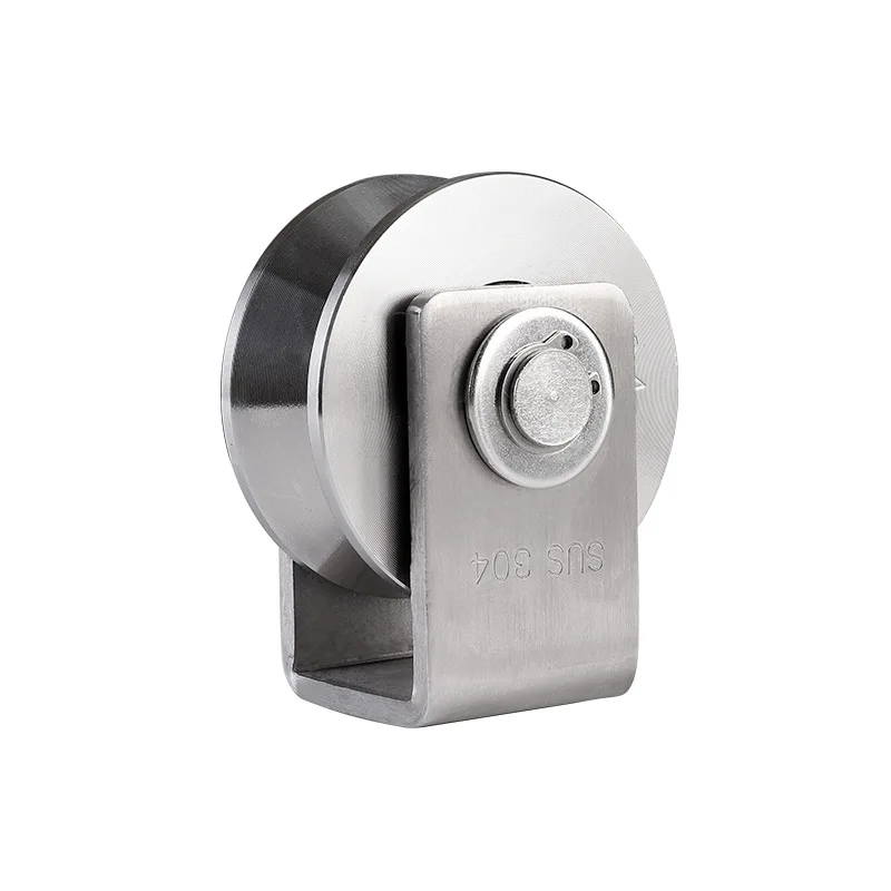 

Fixed Pulley 304 Stainless Steel U-Shaped V-Shaped Square Tube Bearing Sliding Gate Rail Wheel Ring Single Accessories