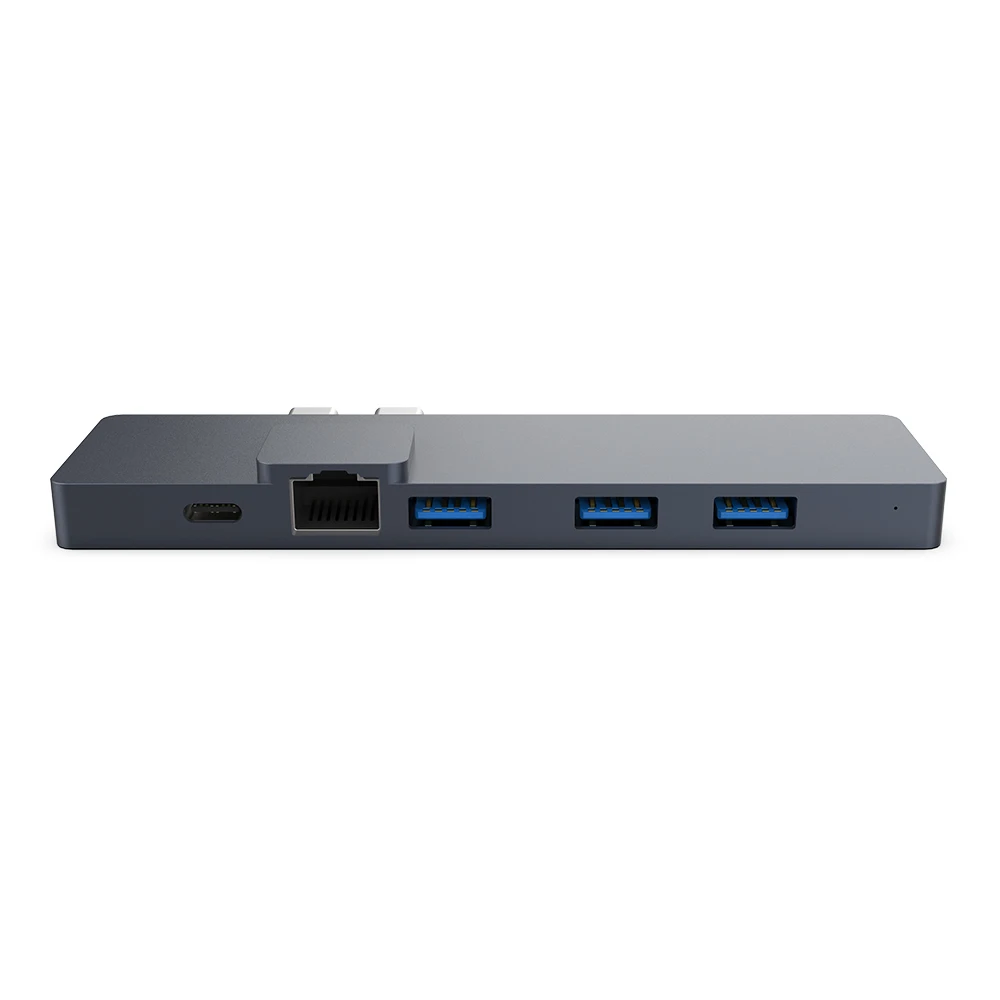 

8 in 1 Type C Hub Adapter with Thunderbolt 3 4K HD 3 USB 3.0 Ports SD TF Card Reader 5-in-1 USB-C HUB For MacBook Pro 2019 2018