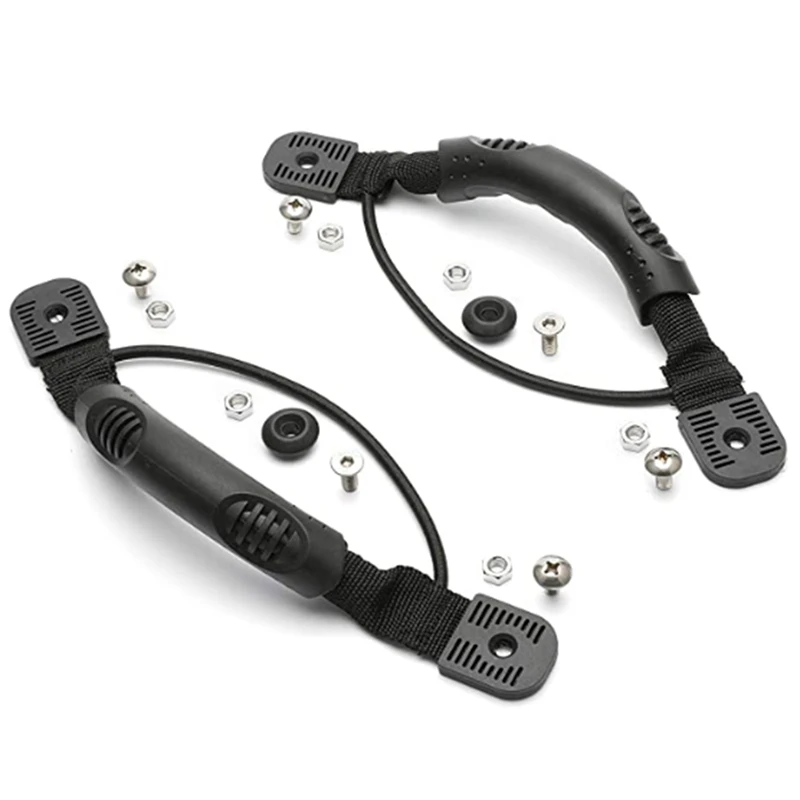 

2 PCS KAYAK Deck Fishing Rod Holder and Hat Cover, and 2 PCS KAYAK Canoe Boat Side Bracket Carrying Handle and Hardwares