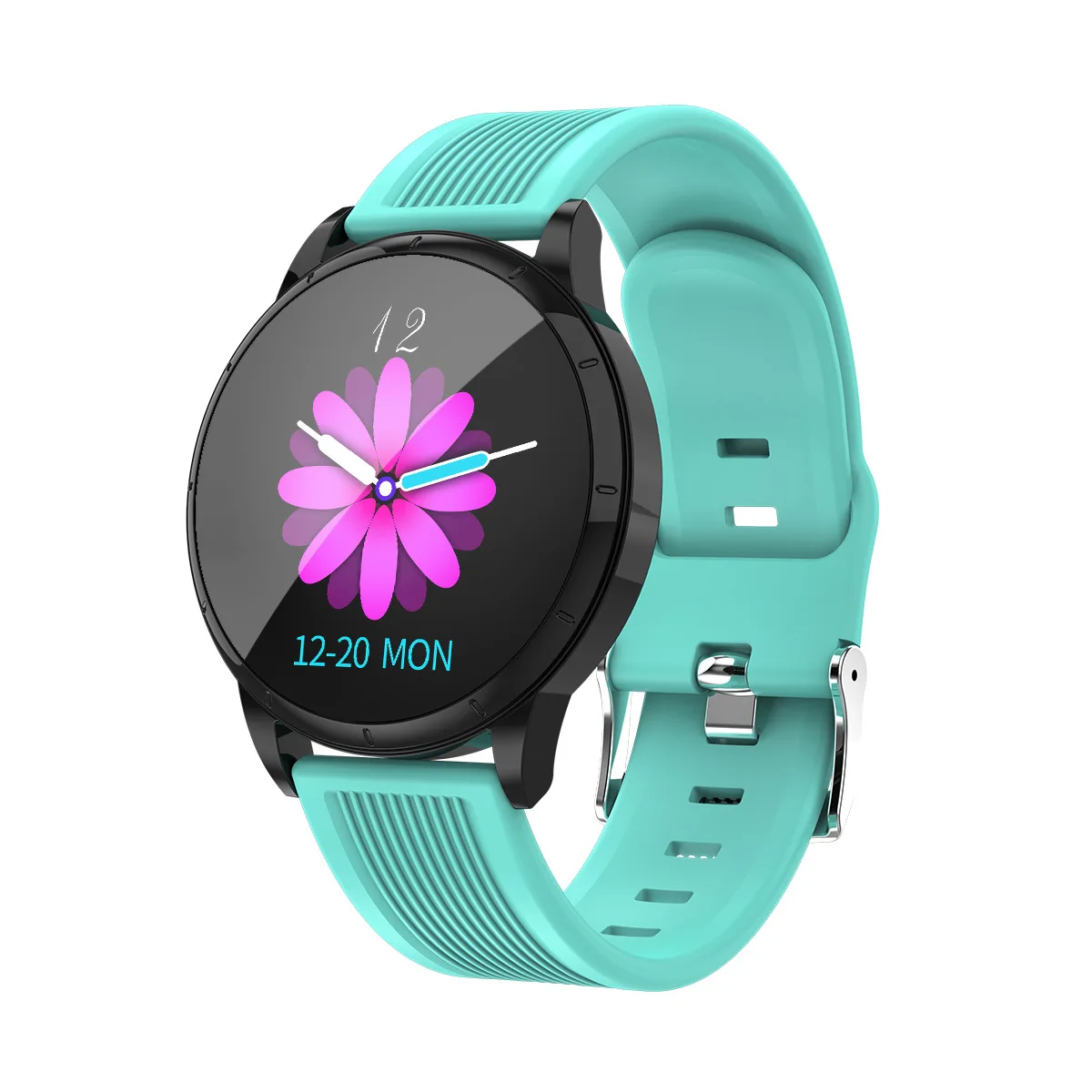 

New Mk07 round Screen Smart Bracelet 1.2-Inch Waterproof Record Number of Steps Heart Rate Blood Pressure WeChat Sports Bracelet