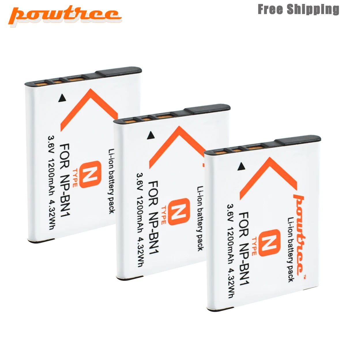 Аккумулятор Powtree на 1200 мАч для SONY DSC TX9 T99 WX5 TX7 W390 W380 W350 W360 QX100 W370 W730 L50|Цифровые
