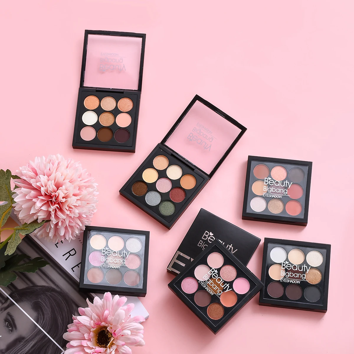 BeautyBigBang, 9 цветов, тени для век, палитра, тени для век, матовые, мерцающие, макияж, палитра, Sombras, Maquiagens, Cienie Do Powiek, тени для век