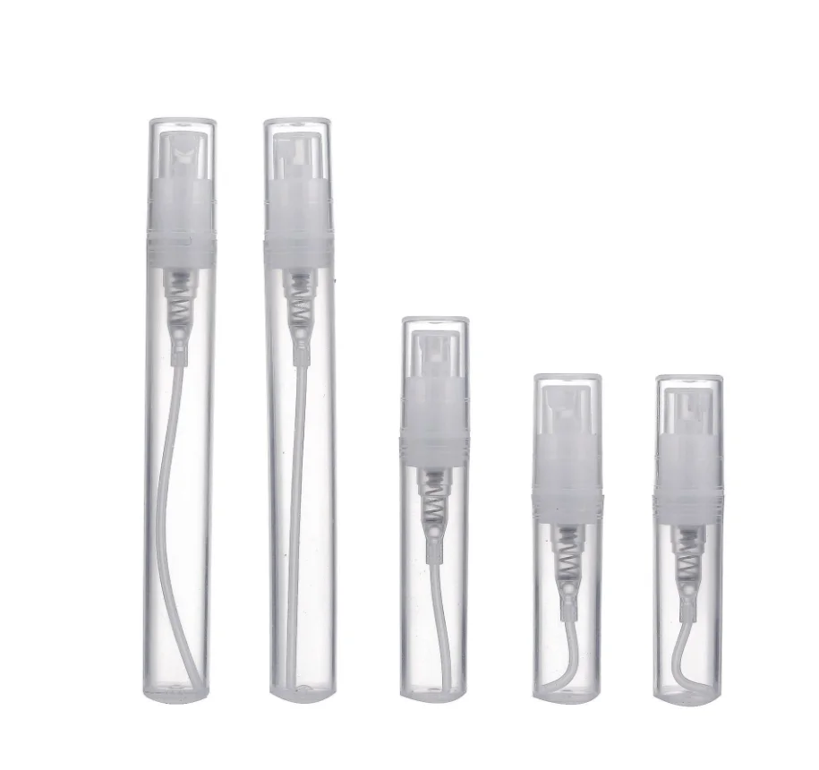 

2ML 3ML 5ML Spray Bottles Clear Perfume Refillable Plastic bottle with Fine Mist Sprayer Pump