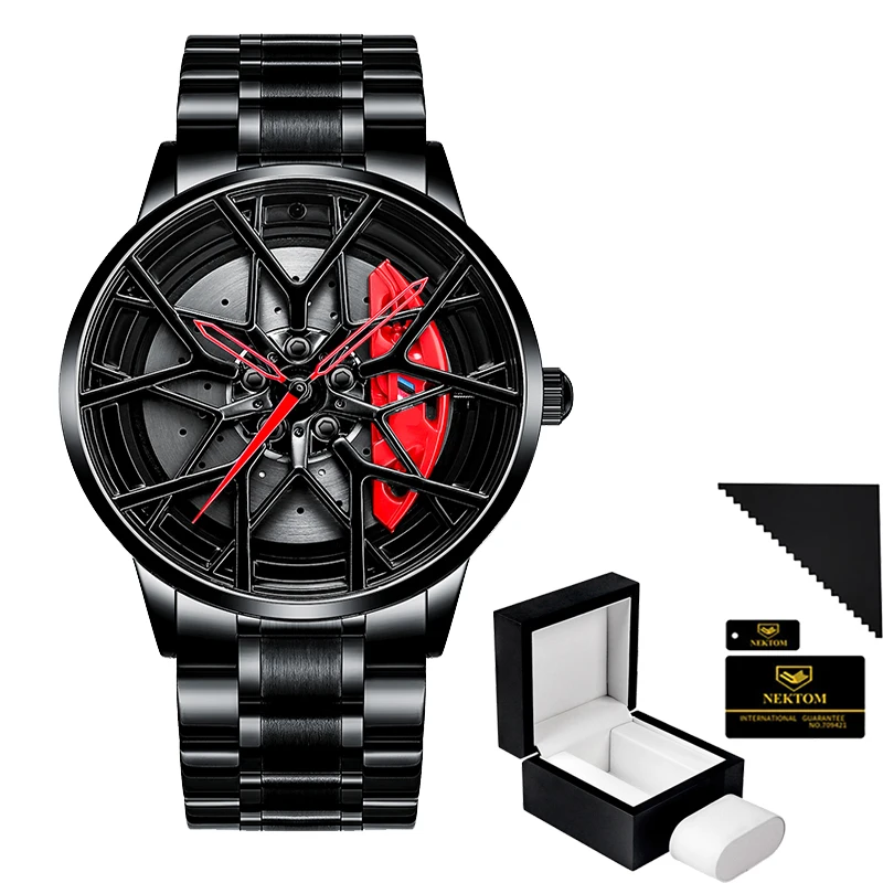 Часы наручные NEKTOM Мужские кварцевые брендовые водонепроницаемые спортивные с