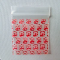1 pack 100 pieces hot new tobacco bag tobacco sealed bag storage bag pig pink pattern with holder tobacco bag 2020 new