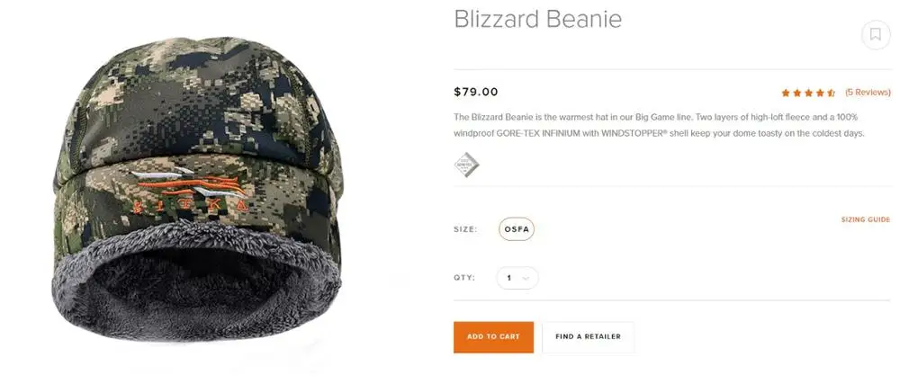 Мужская теплая шапочка Sitka камуфляжная ветрозащитная шапка на меху для охоты