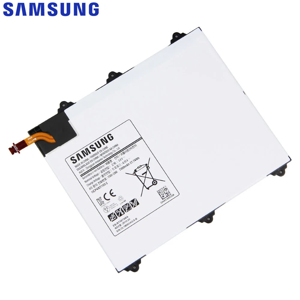 Оригинальный сменный аккумулятор Samsung для Galaxy Tab SM-T560NU T567V 9 6 дюймов Оригинальная