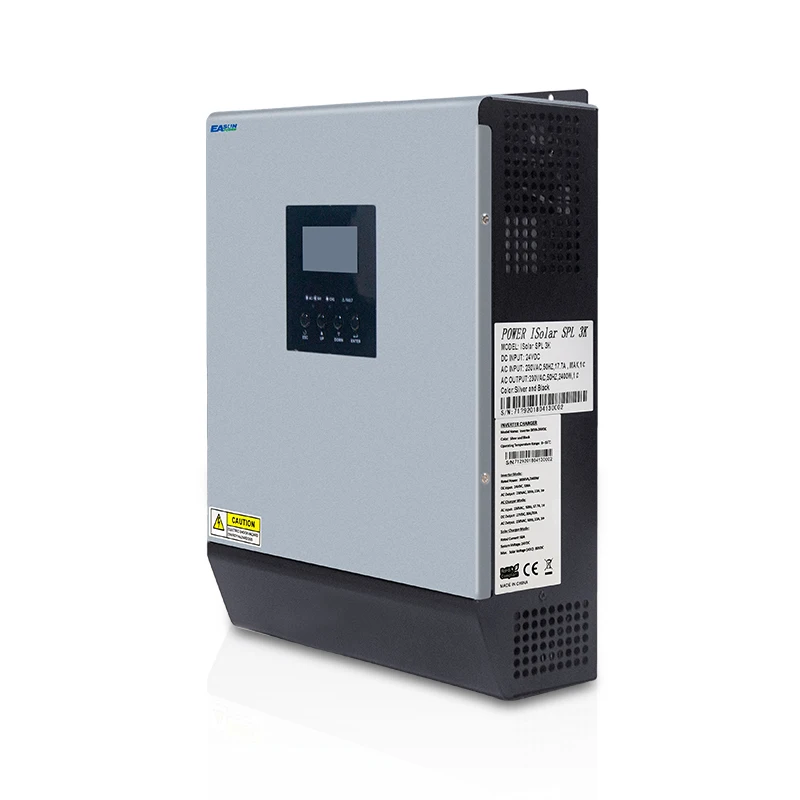 3000VA 2400 Вт Чистый синусоидальный Гибридный солнечный инвертор 24VDC вход 220VAC выход