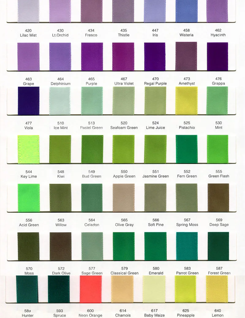 100 ярдов однотонная Двухсторонняя Атласная Лента 1 дюйм 25 мм шелковистая лента