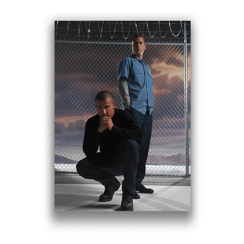 Плакаты на стену в виде побега из тюрьмы художественные принты с белым покрытием