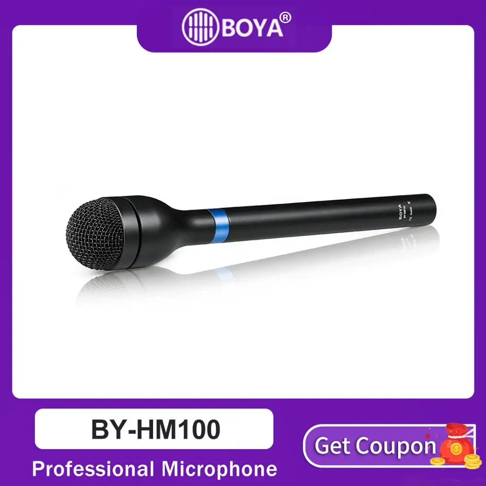 BOYA BY HM100 микрофон Всенаправленный беспроводной портативный динамический XLR с