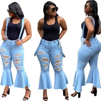 casual women jeans ripped hollow out flare long pants bodycon autumn clothes for women joggers outfit